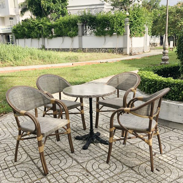 Bàn Cafe Ngoài Trời Phủ Resin BC-TD