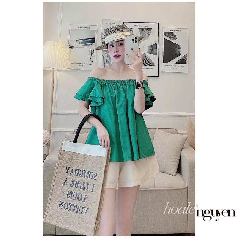 SET ÁO THÔ BẸT VAI + QUẦN SHORT TAPTA