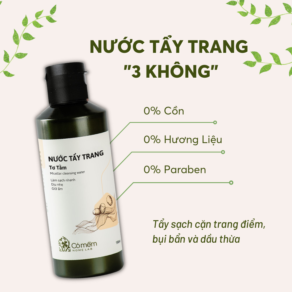 Nước Tẩy Trang Và Làm Sạch Cho Mọi Loại Da Tơ Tằm Cỏ Mềm 150ml