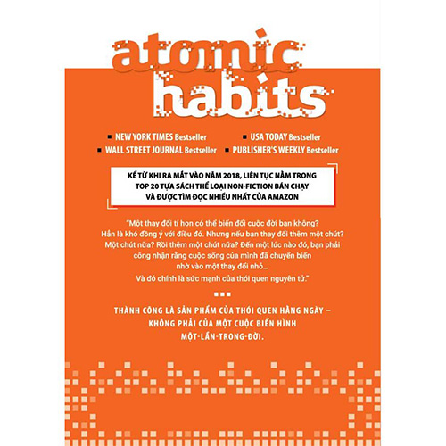 Atomic Habits - Thay Đổi Tí Hon, Hiệu Quả Bất Ngờ (Tái bản năm 2024)