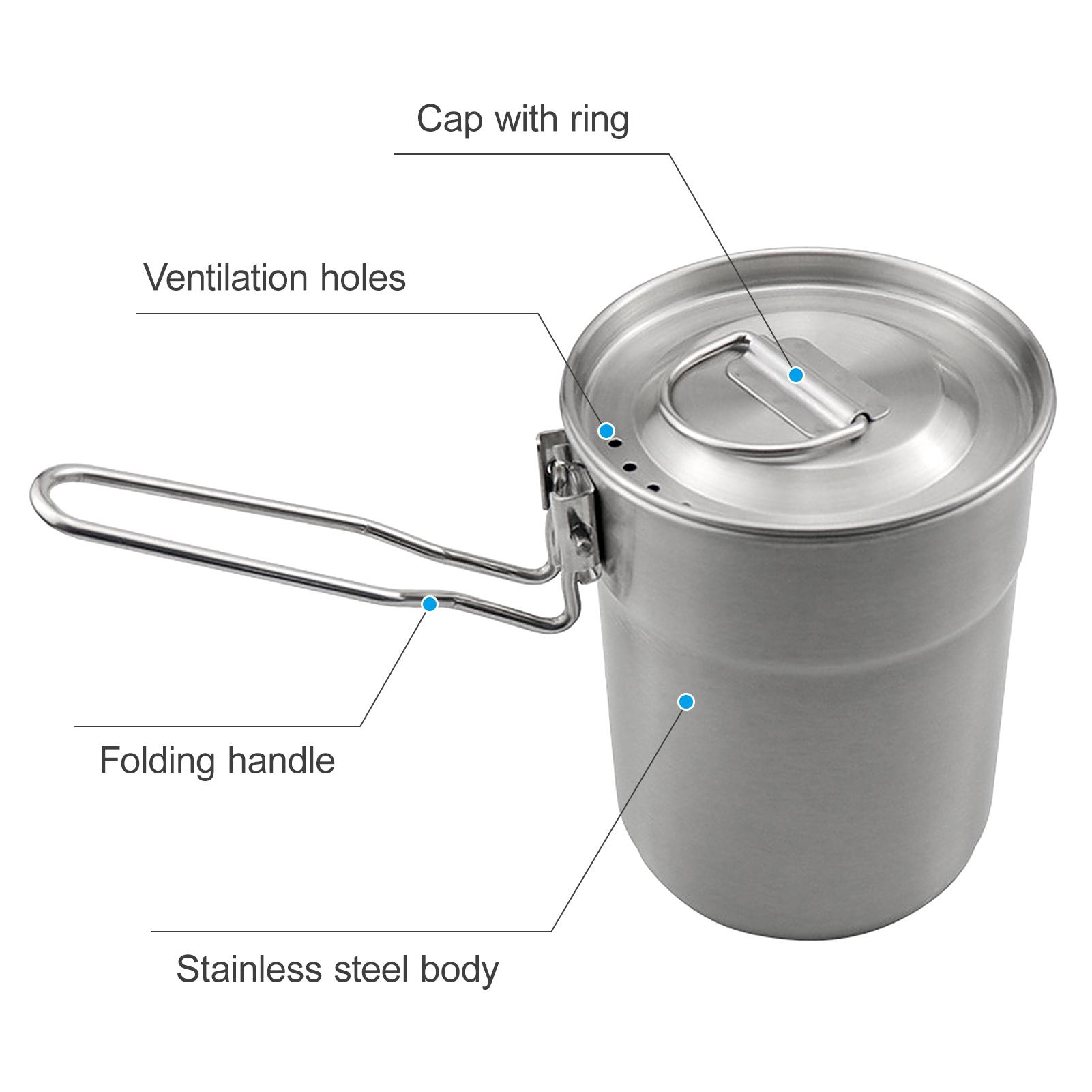 Cốc Giữ Nhiệt Thép Không Gỉ Có Tay Cầm Dung Tích 1L