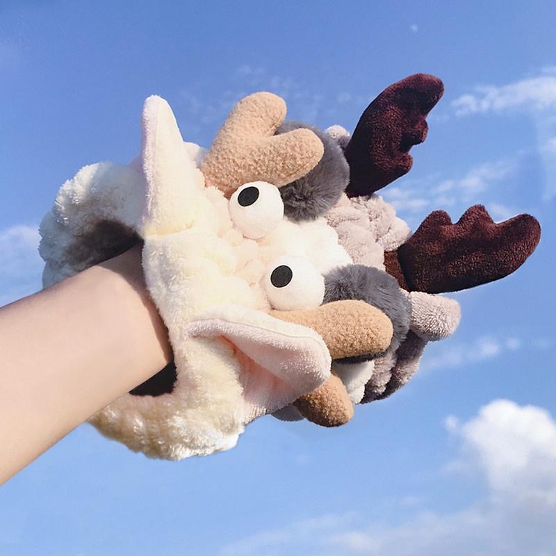 Băng đô thun rửa mặt tai mèo thỏ gấu sừng hươu nai Hàn Quốc dễ thương nữ iLita bờm cài tóc rửa mặt, makeup, trang điểm