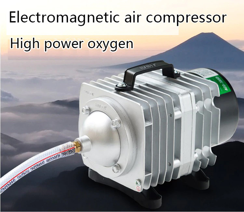 MÁY SỤC SỦI THỔI KHÍ OXY 6 VÒI, 25W CHO HỒ BỂ CẢ CẢNH - TÔM - CÁ - SỬ DỤNG NGUỒN ĐIỆN 220V - ACO 208. TẶNG 6 ĐÁ SỦI TO + 6M DÂY