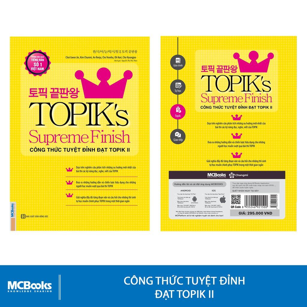 Sách - Công thức tuyệt đỉnh đạt TOPIK II - TOPIK’s Supreme Finish