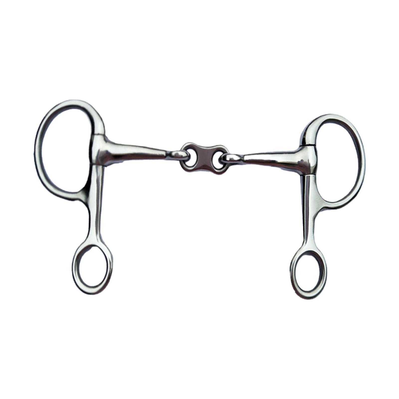 2 Rings Rings Snaffle Bits Gear Equestrian Accessories Durable Lightweight Horse Sports Horse Rings Bit Horse Riding Snaffle for Outdoor Sports