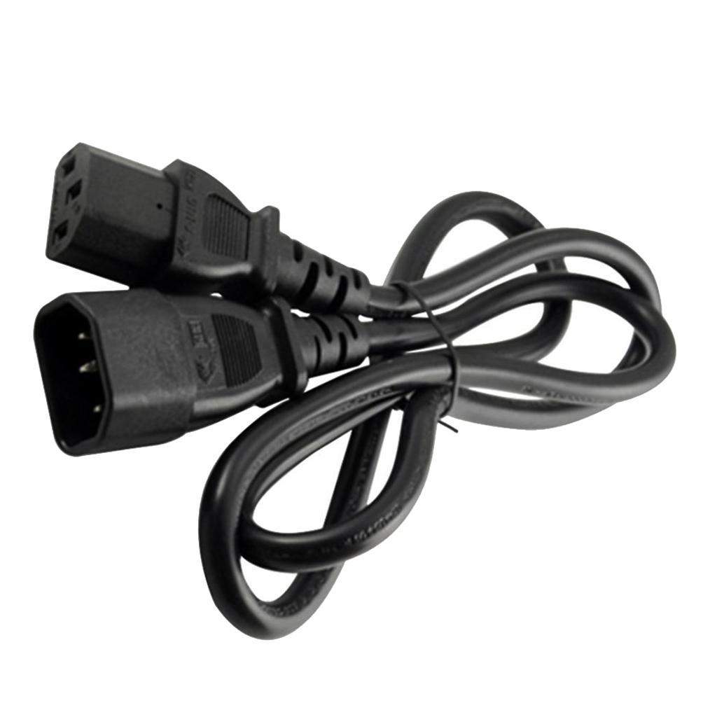 Power Extension Cable IEC 320 C13 Female to C14 Male 2M For PC Computer UPS