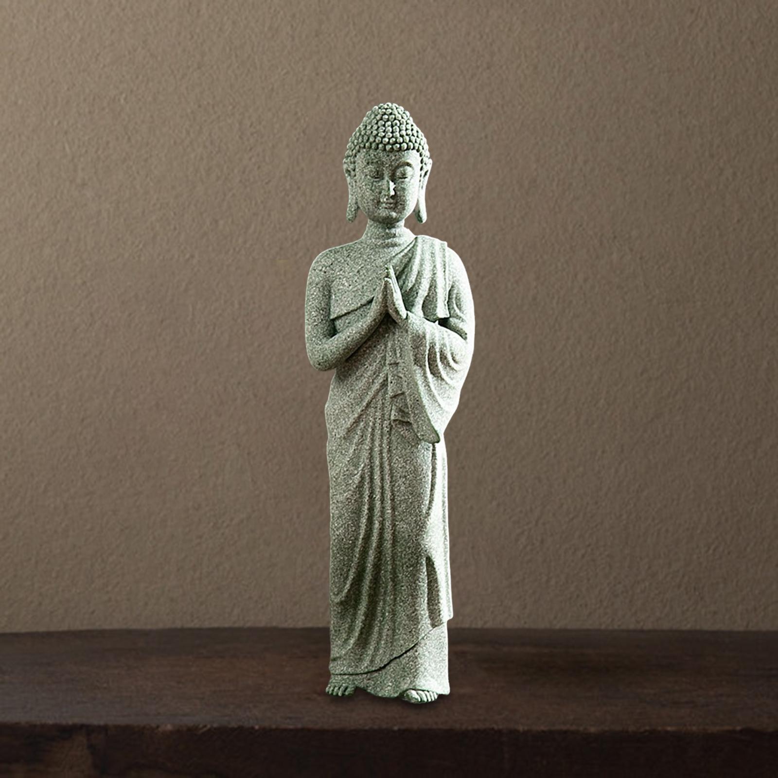 Buddha Statue Meditating Figurines Home Collectible Sculpture