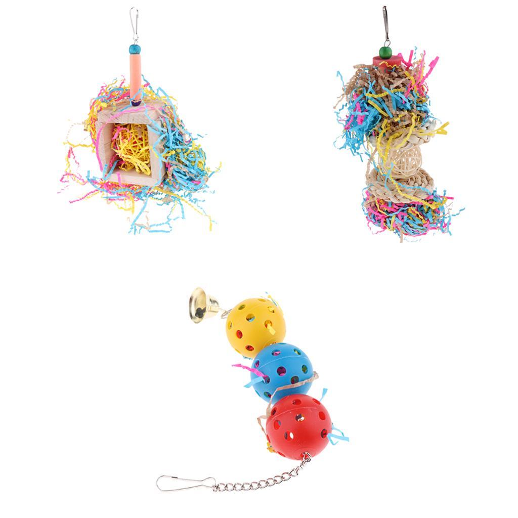 Hanging and Chewing Toys Bird Supplies for Birds Parrots