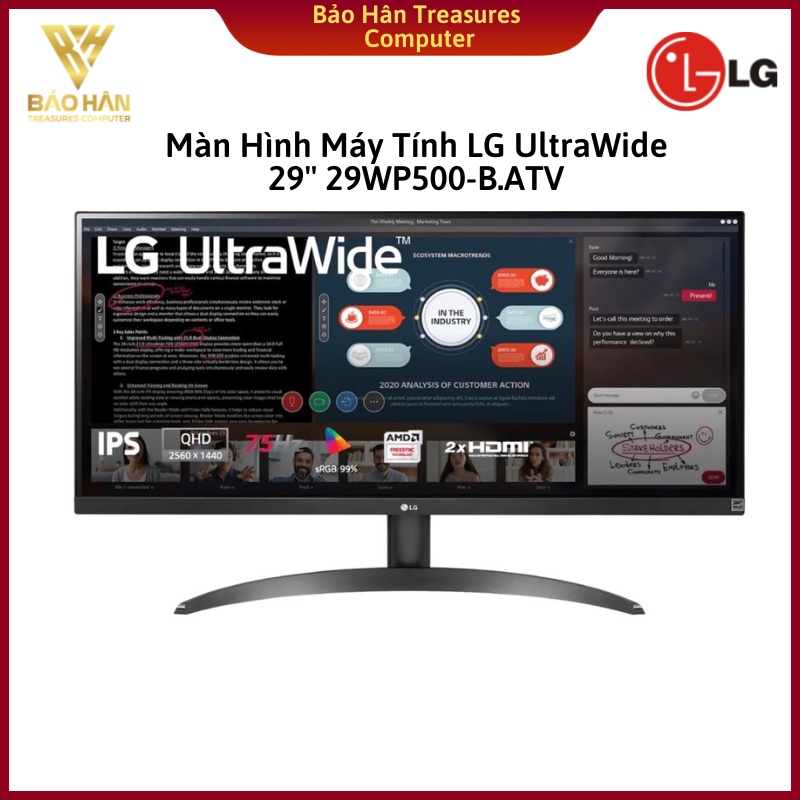Màn hình máy tính IPS LG 29WP500-B - Hàng Chính Hãng
