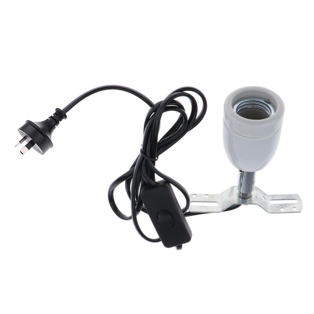 1pcs Reptile Ceramic Heat Lamp Heating Bulb Holder Stand for Reptile Habitat