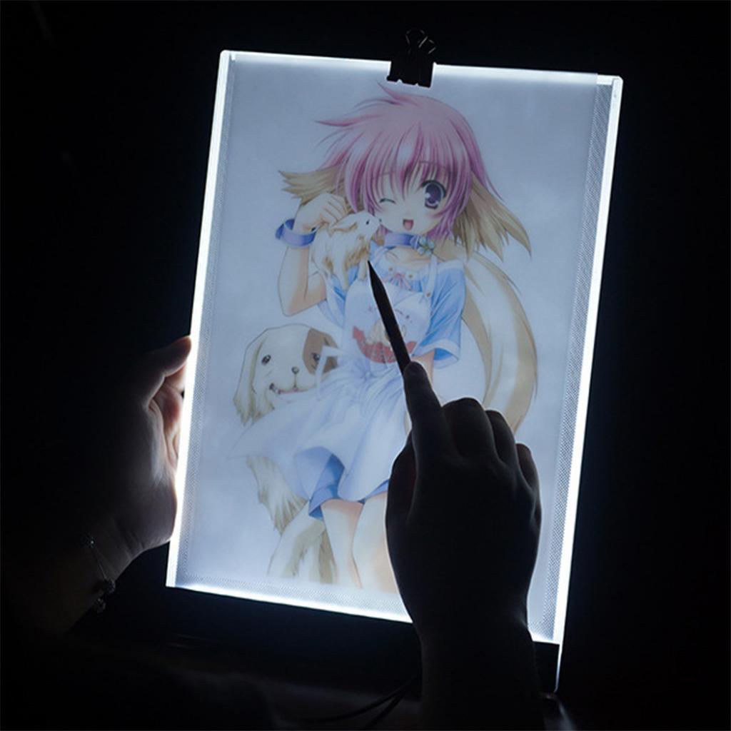 A4 LED Digitial Stencil Tracing Drawing Board Copy Illuminated Tablet Panel