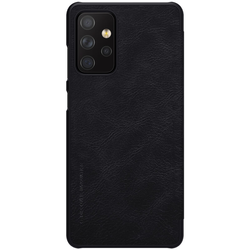 Bao Da Dành Cho Samsung Galaxy A52 Nillkin Qin Có Ngăn Đựng Thẻ - Hàng Chính Hãng - Đen