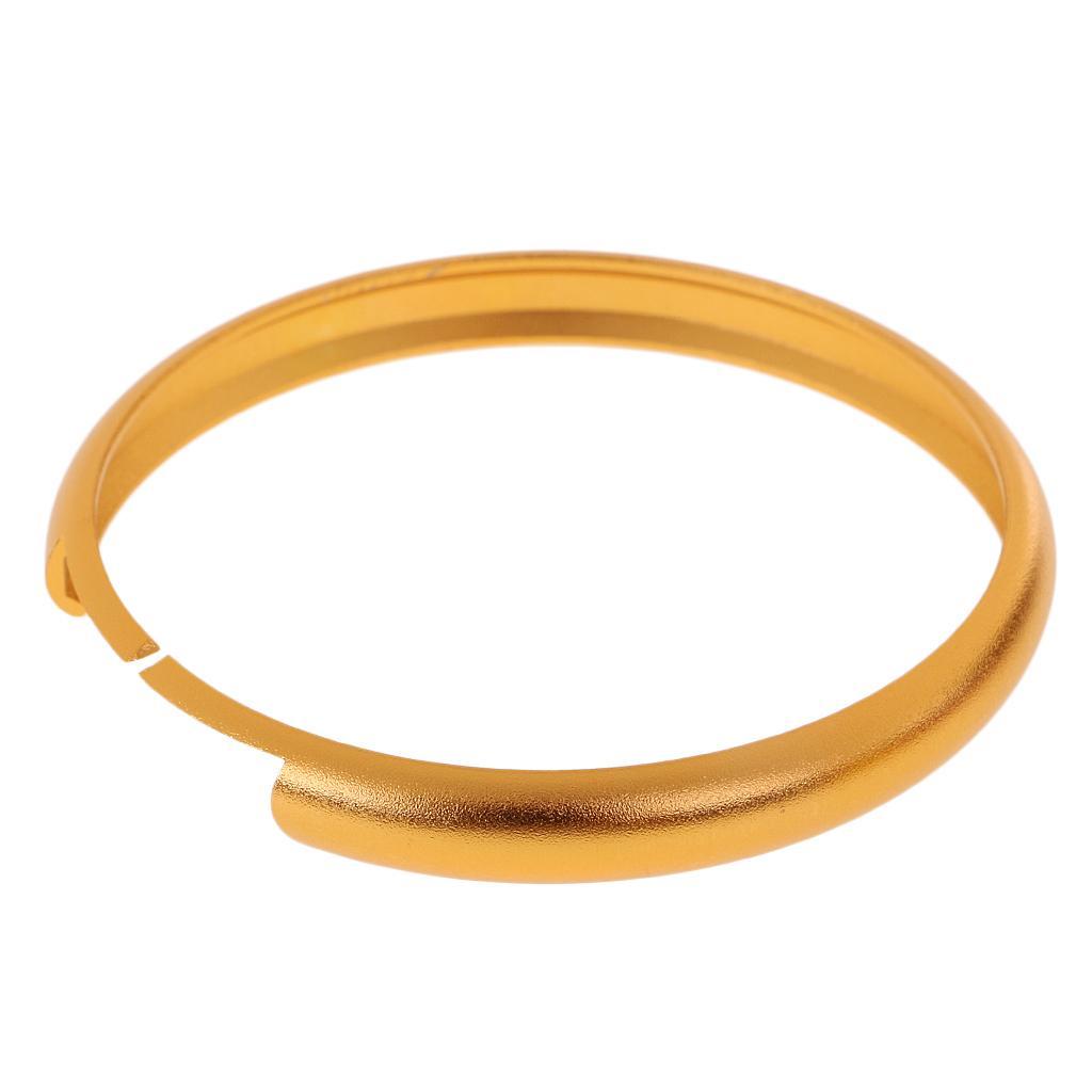 2Pcs 45mm Aluminum Remote Control Key Protctive Ring Trim Chain for 2008 and up - Sliver & Yellow