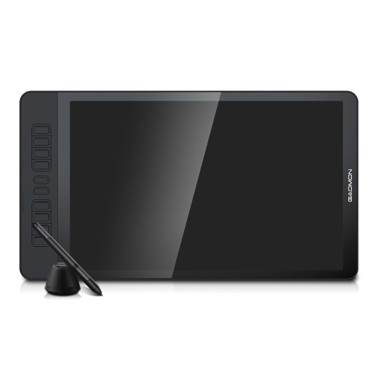 Bảng vẽ  điện tử có màn hình GAOMON GM 156 HD phiên bản 2020 - Công nghệ mới bút không sạc - Tấm nền IPS - Độ phân giải FullHD - Hàng nhập khẩu