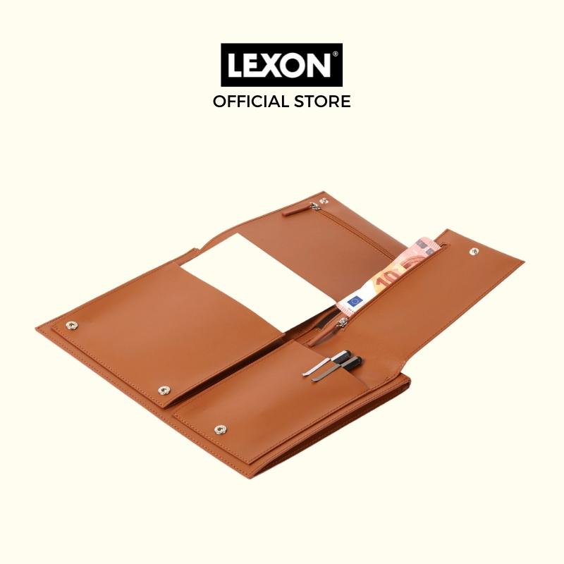 Bao da laptop LEXON size 14inch nhiều ngăn - FLAT LAPTOP BRIEF 14&quot; - Hàng chính hãng