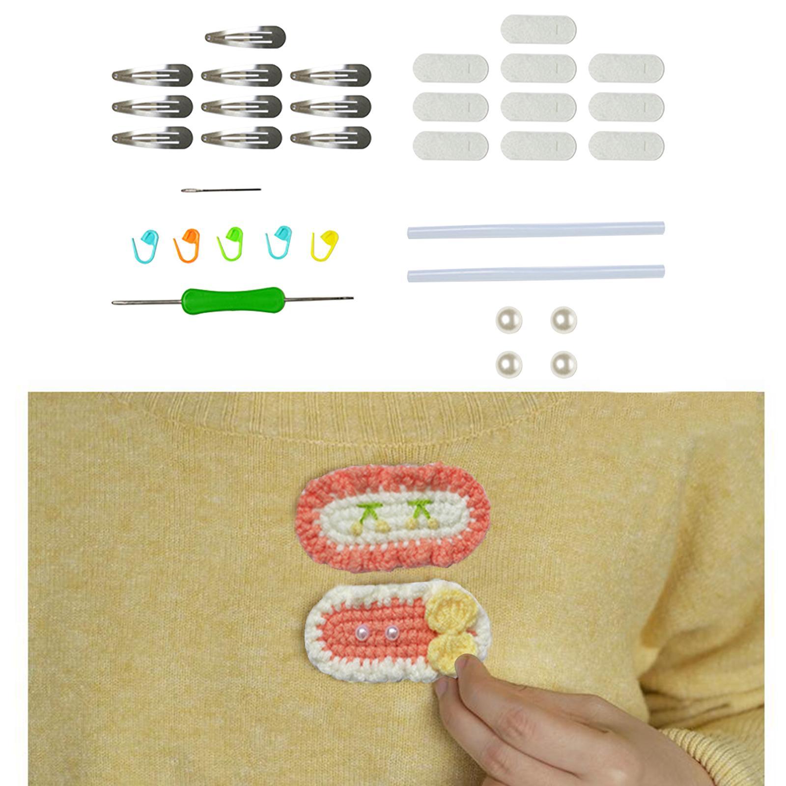 Doll Crochet Kit for Beginners Classic Starter Crochet Hair Cilps Kit for Adults