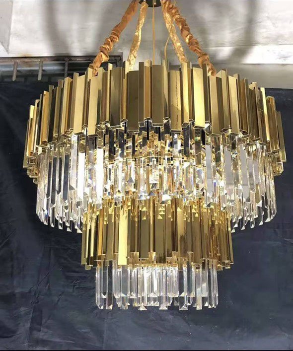 Đèn chùm SUATA pha lê hiện đại trang trí nội thất sang trọng