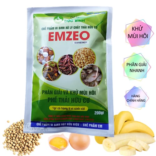 SET 2 GÓI CHẾ PHẨM Ủ PHÂN ĐẬU TƯƠNG VỚI EMIC VÀ EMZEO