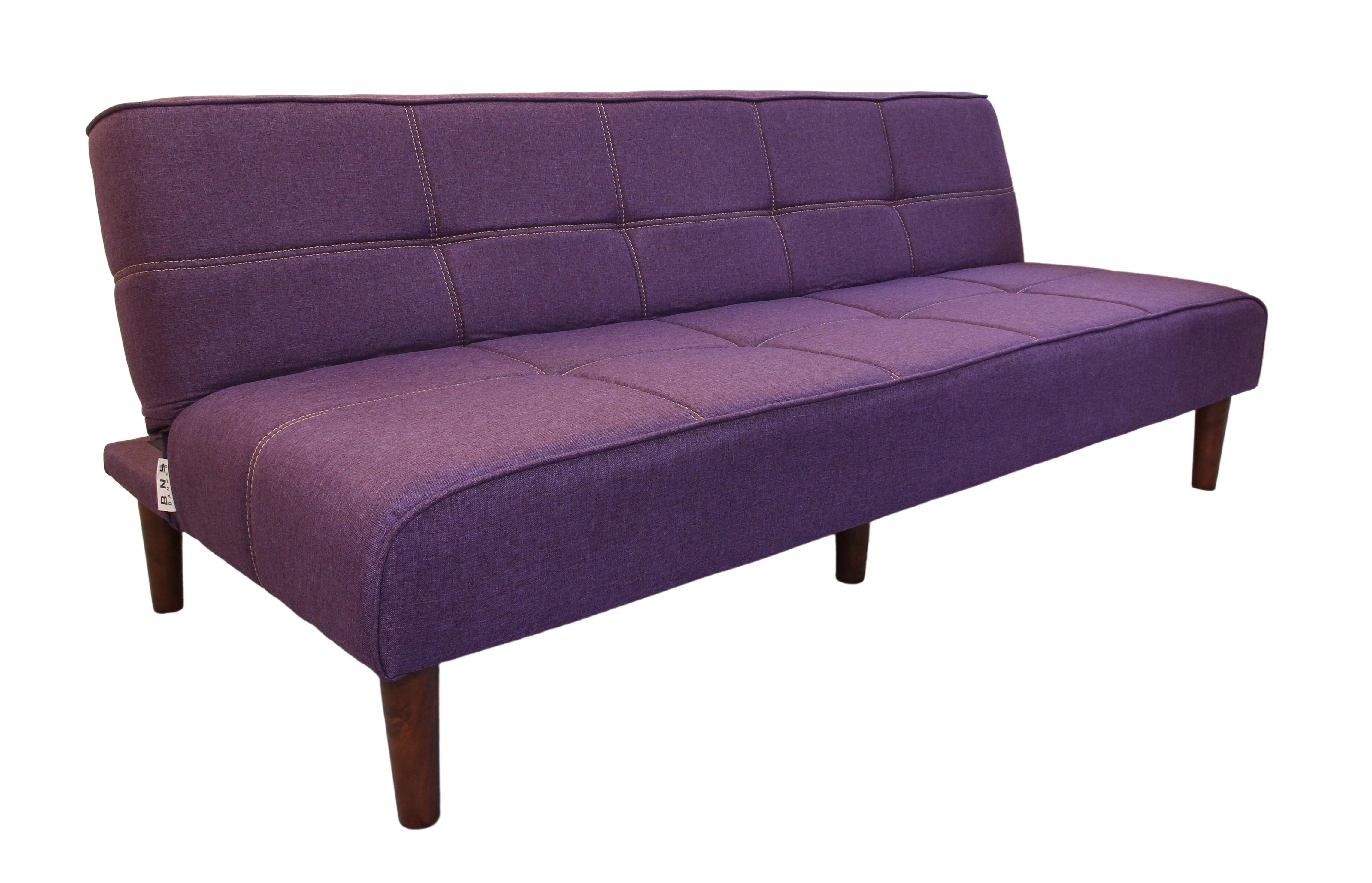 Sofa bed 3 trong 1 Juno sofa chân gỗ màu tím