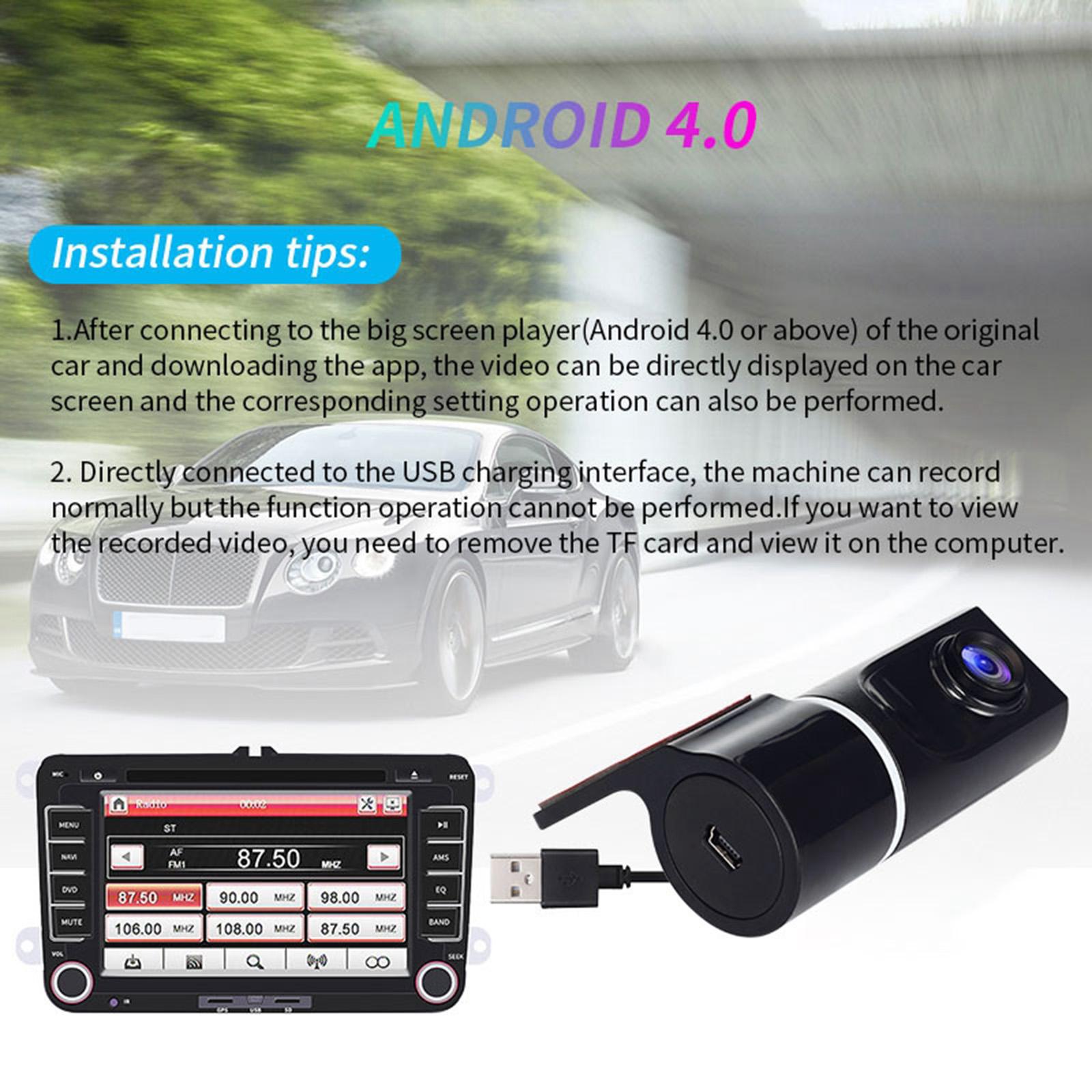 Mini Motion Detection Car ADAS DVR Dash Camera Cam Recorder Driving Video Recorder