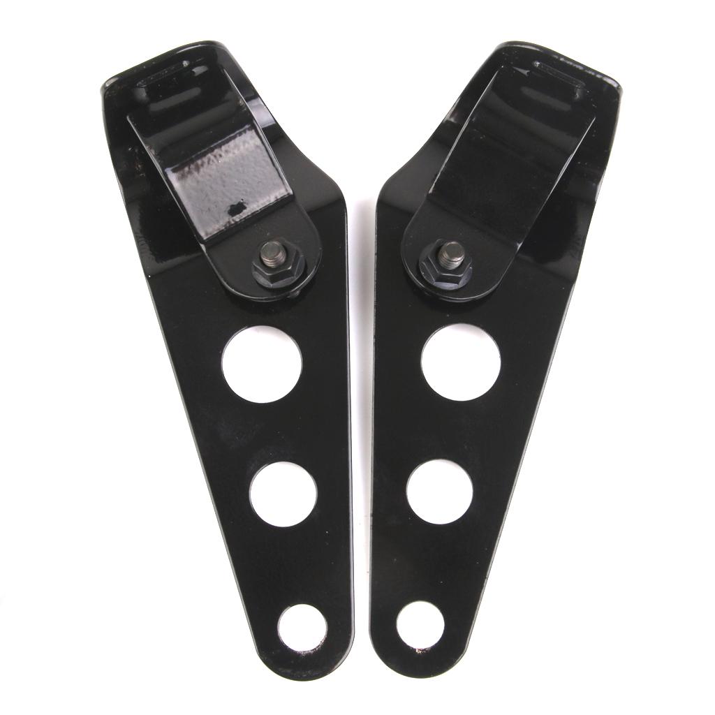Motorcycle Motorbike Head Light Holder Headlight Mounting Brackets Fork