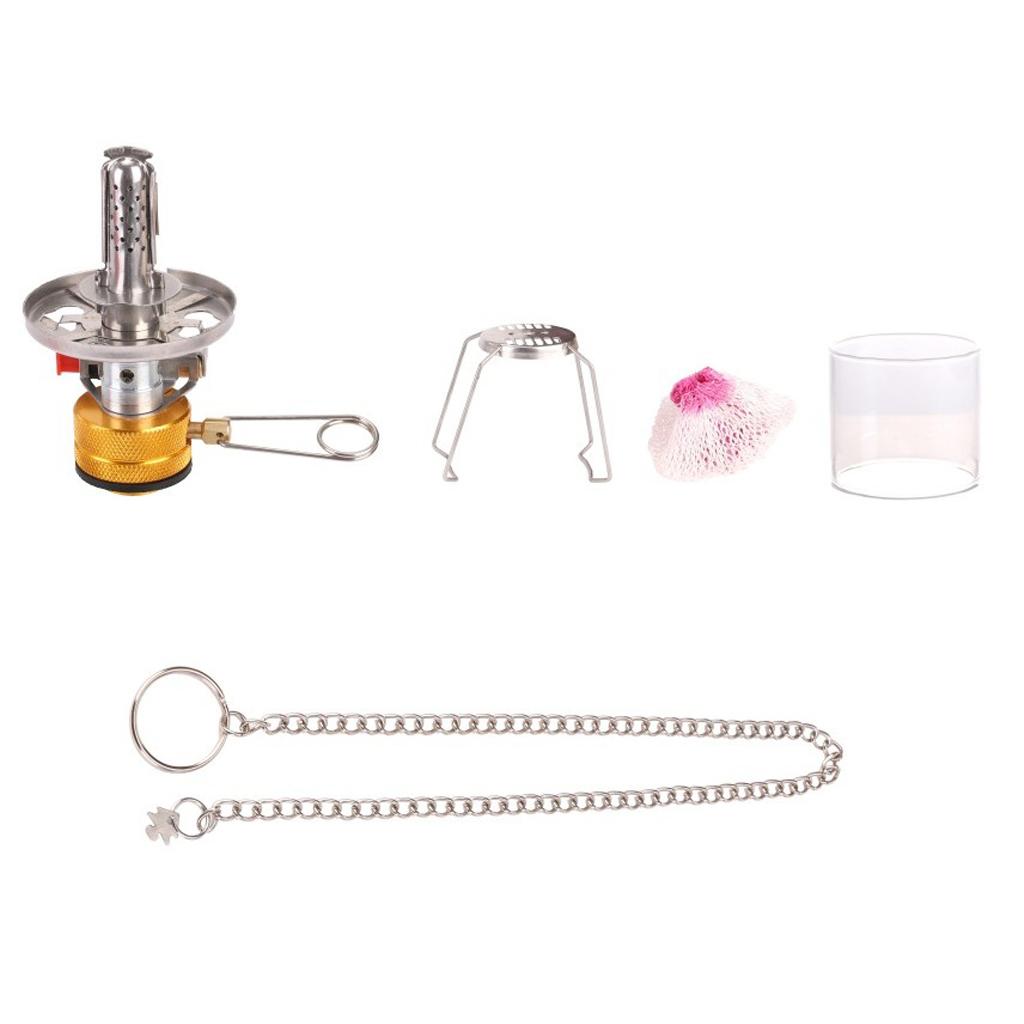 Mini Pocket Camping Gas Lamp Outdoor Camping Butane Tent Light with 3 Mantles