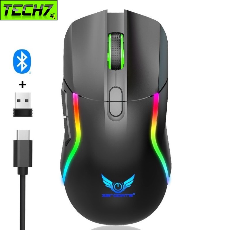 Chuột Led Không Dây Pin sạc T28 Cổng sạc TypeC chống mỏi cổ tay cho máy tính laptop hàng nhập khẩu