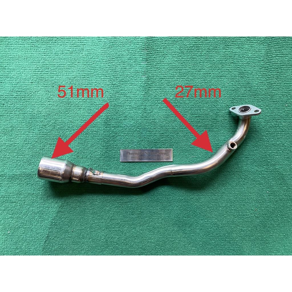 Cổ pô inox 304 gắn cho pô Din/ 4road/ pô lon độ dành cho AB 2022-VARIO 160