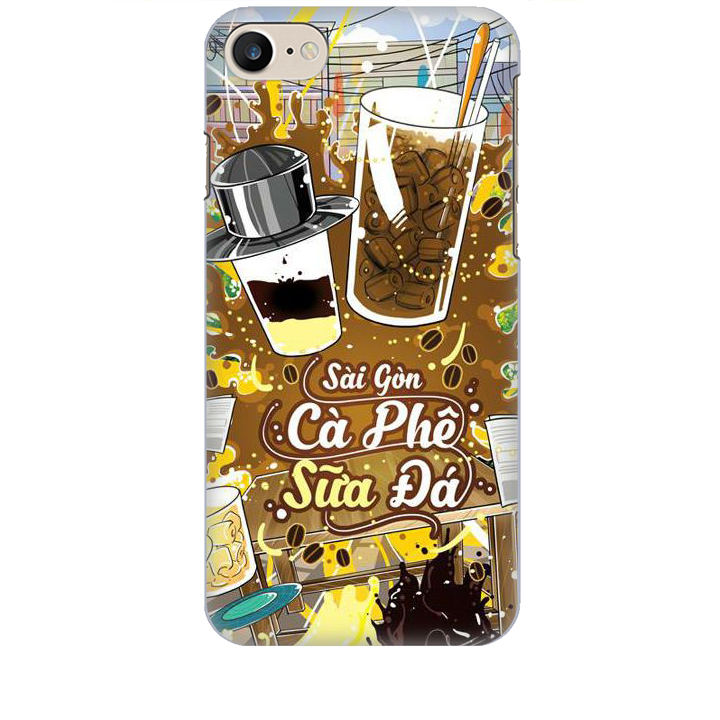 Ốp lưng dành cho điện thoại IPHONE 7 Hình Sài Gòn Cafe Sữa Đá - Hàng chính hãng