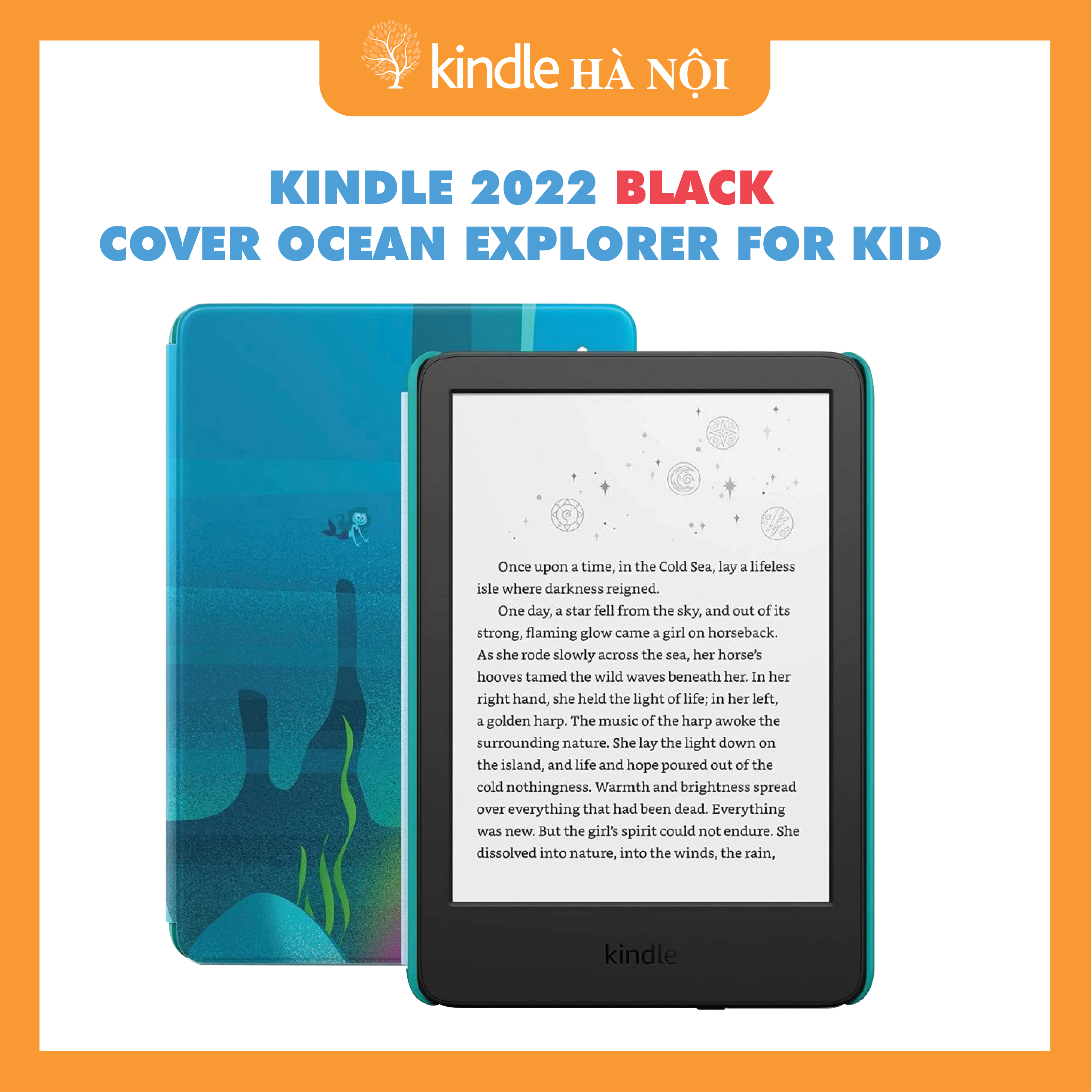 Máy Đọc Sách Kindle 2022 11Th Kids Edition Kèm Bao Da Chính Hãng Và Tài Khoản Free Kid 1 Năm - Hàng Nhập Khẩu - Ocean Explorer
