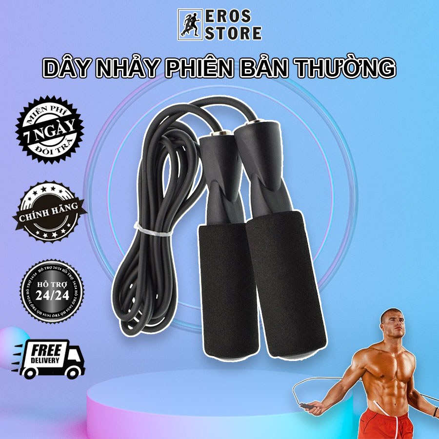 Dây nhảy thể lực đàn hồi 2.8m, hỗ trợ luyện tập thể dục, thể thao tiện lợi tại nhà chính hãng Eros Store