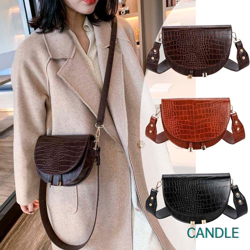 Túi Đeo Chéo Chất Liệu Da Pu Phong Cách Retro