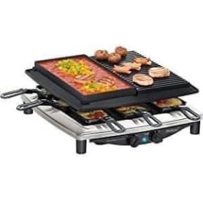 Máy Nướng Thịt BBQ STEBA RC 4 Plus Deluxe Chrom, Bếp Nướng Không Khói Tại Nhà, Made In Germany, BH 12 Tháng