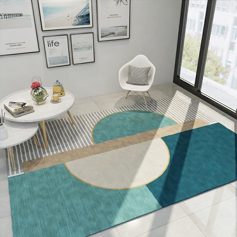 Thảm Nhung Trang Trí Phòng Khách Phòng Ngủ Hình Học Sang Trọng PA9481 size 140x200cm