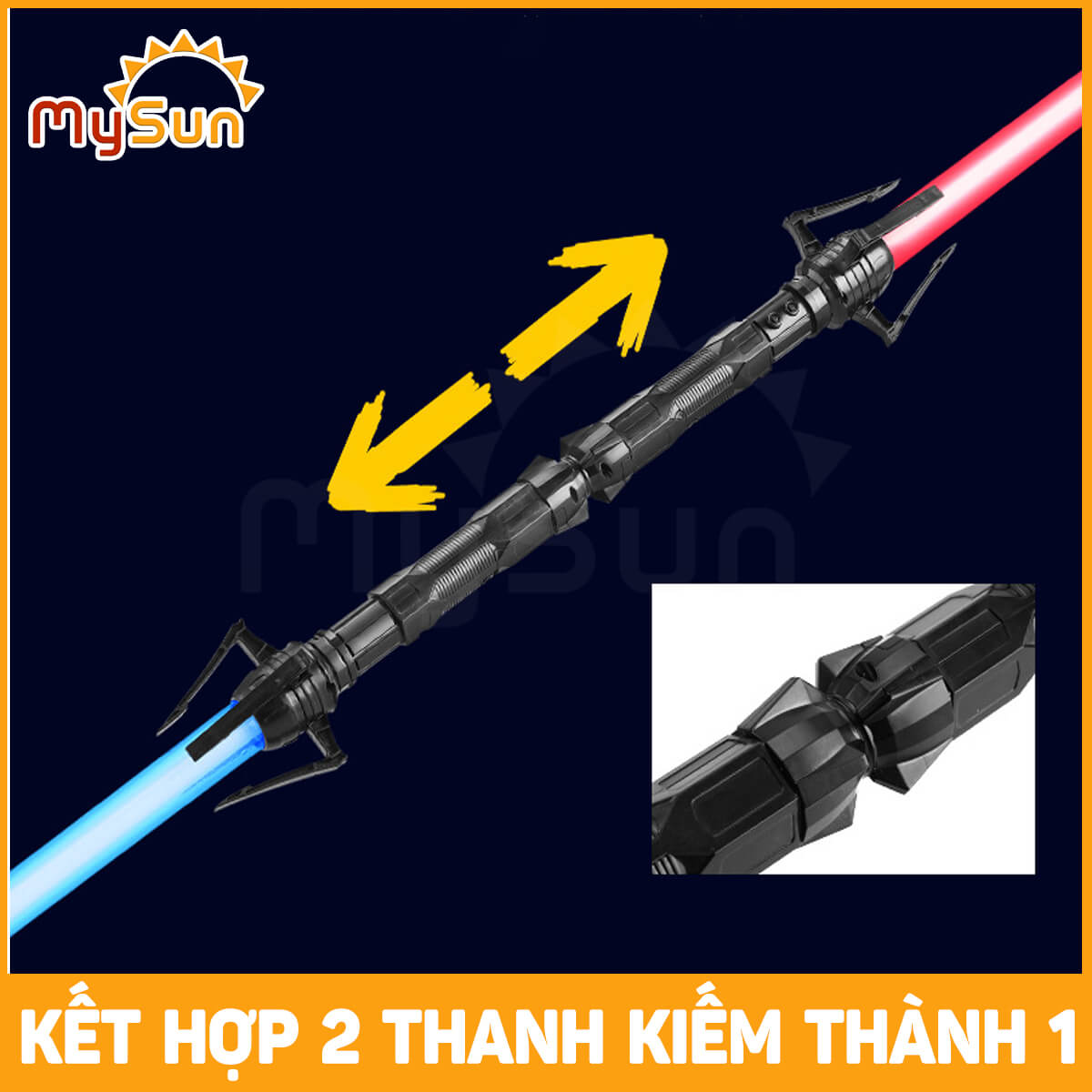 Kiếm Laze Lightsaber Star Wars đồ chơi trẻ em bằng nhựa phát ánh sáng cho bé MySun