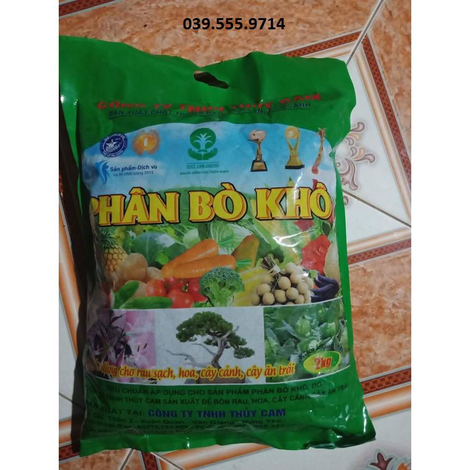 Phân Bò Khô Đã Qua Xử Lý 2kg - Không Mùi, Hiệu Quả Tốt