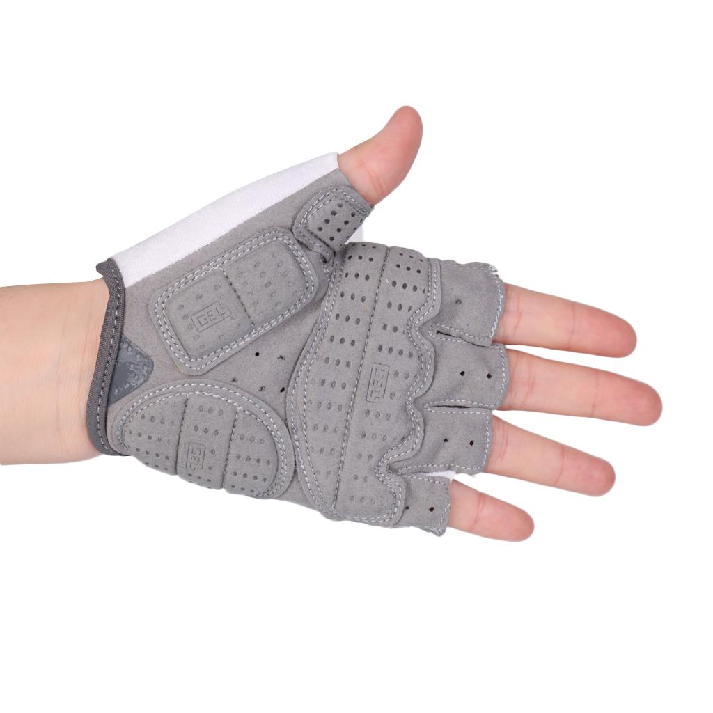 Cycling Gloves Sweat Absorption Breathable Half Finger Training MTB Gloves M