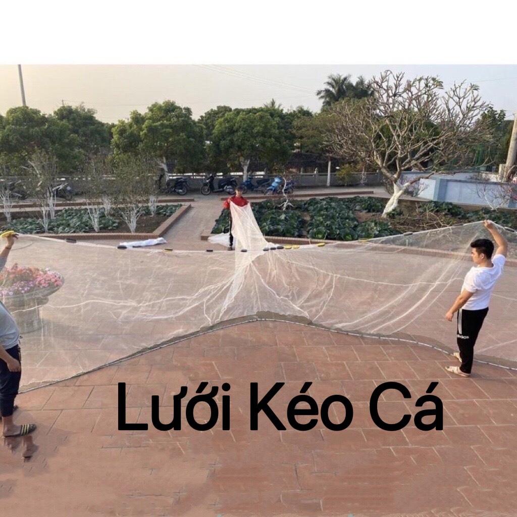 Lưới vét cá - lưới kéo cá dài 6m cao 2m túi 3m giá rẻ bền đẹp