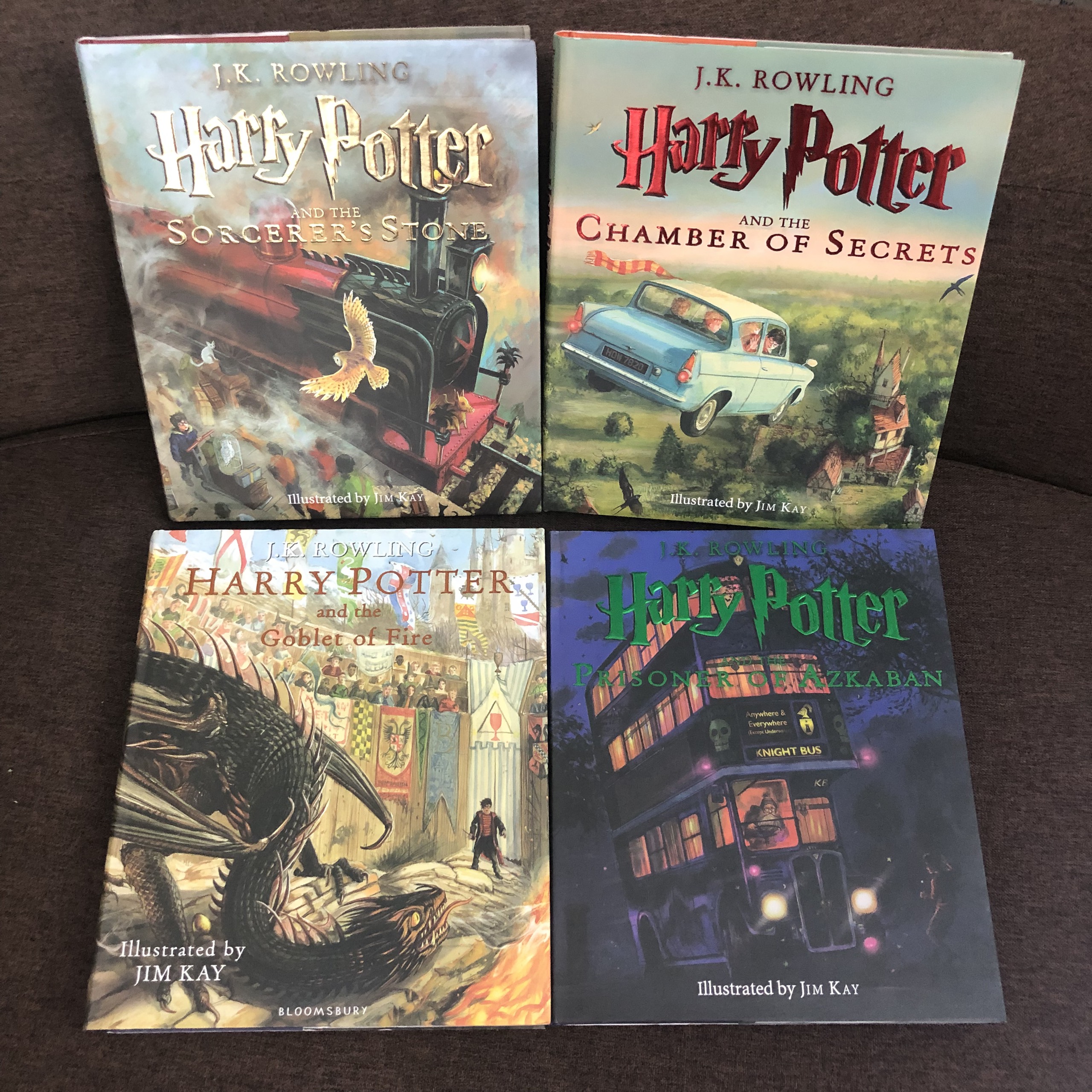 HARRY POTTER ENGLISH PICTURE BOOK: PHIÊN BẢN MÀU 4 TẬP:  Harry Potter and the Chamber of Secrets +  harry potter and the sorcerer's stone + harry potter and the goblet of fire + harry potter and the prisoner of azkaban