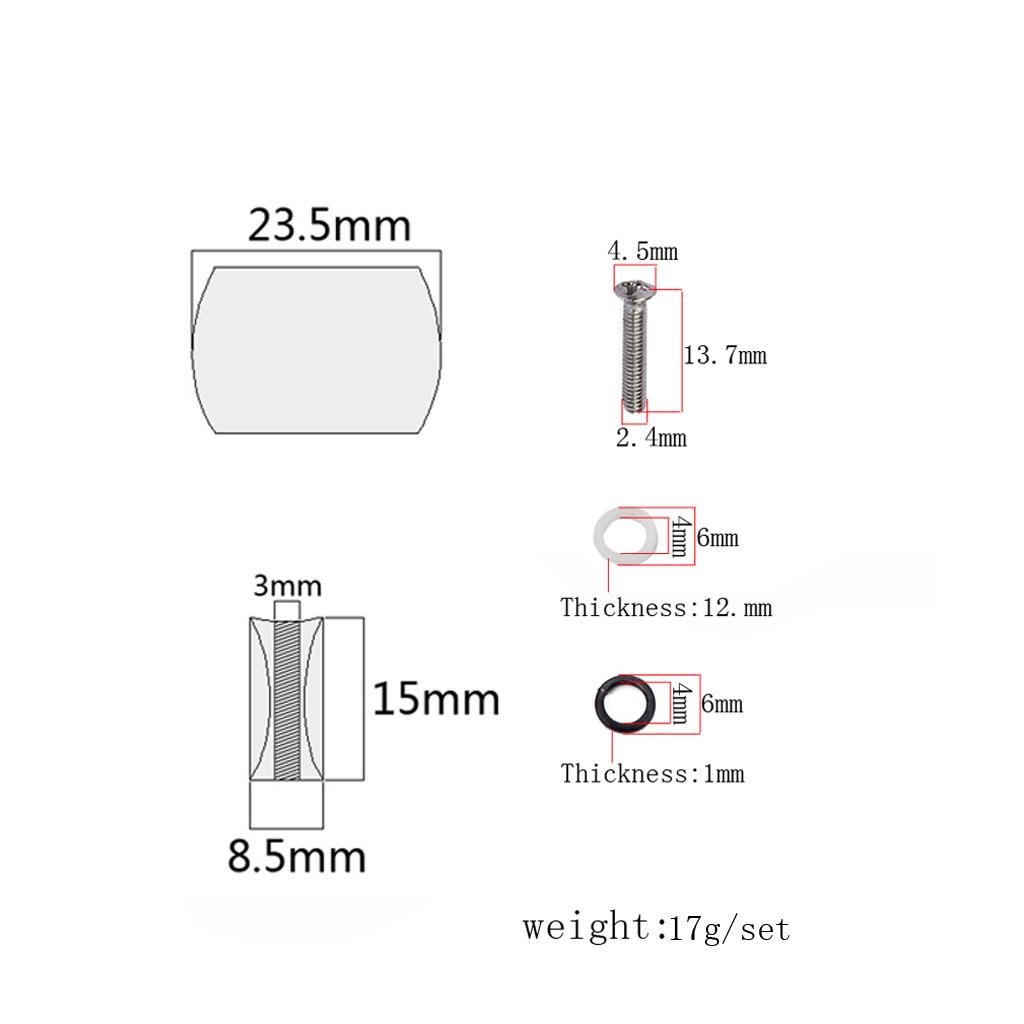 6 Pieces Guitar Tuning Pegs Tuners Machine Heads Replacement Buttons Knobs for Classical Guitar