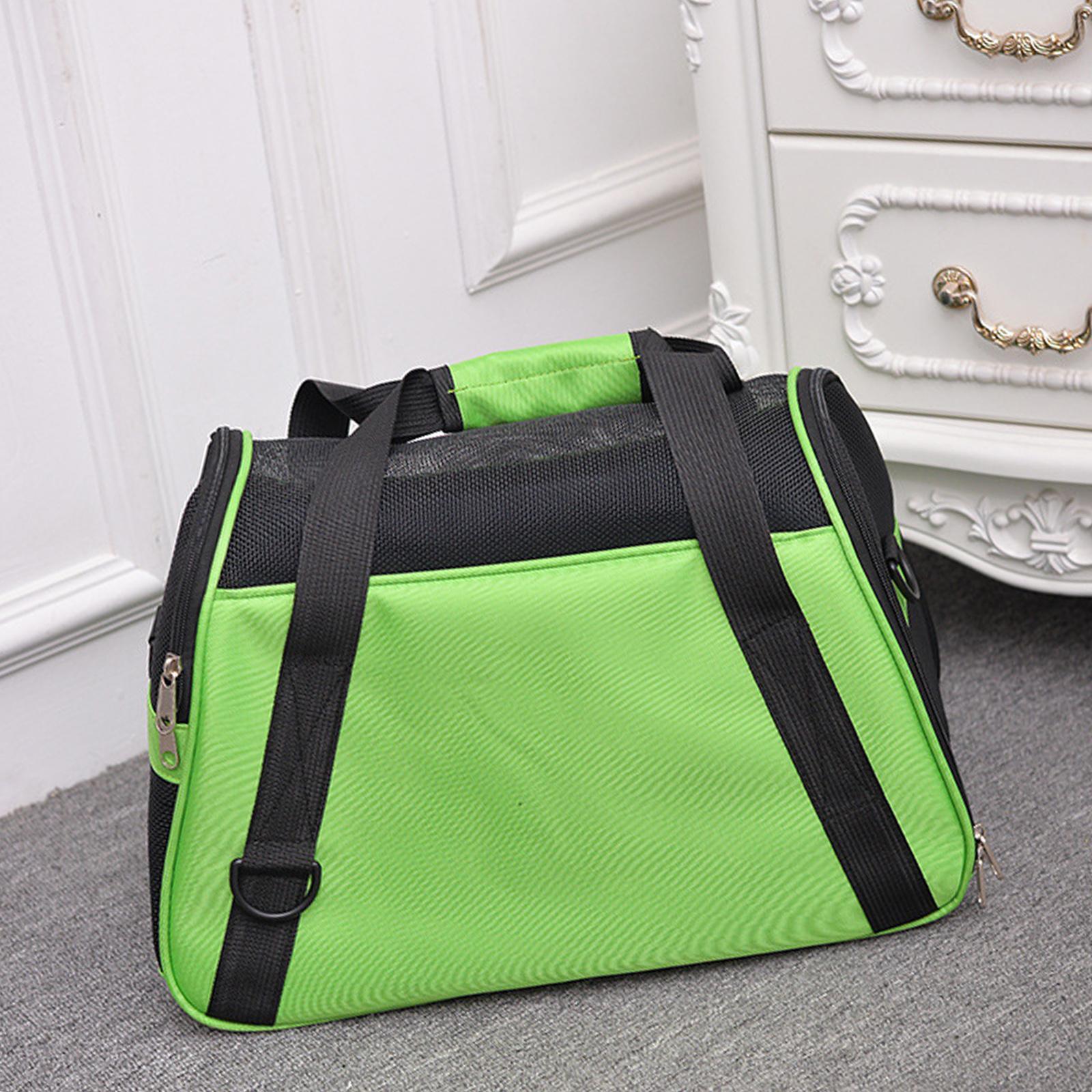 Pet Dog Cat Carrier Small Animal Backpack Travel Bag Heavy-duty Green S