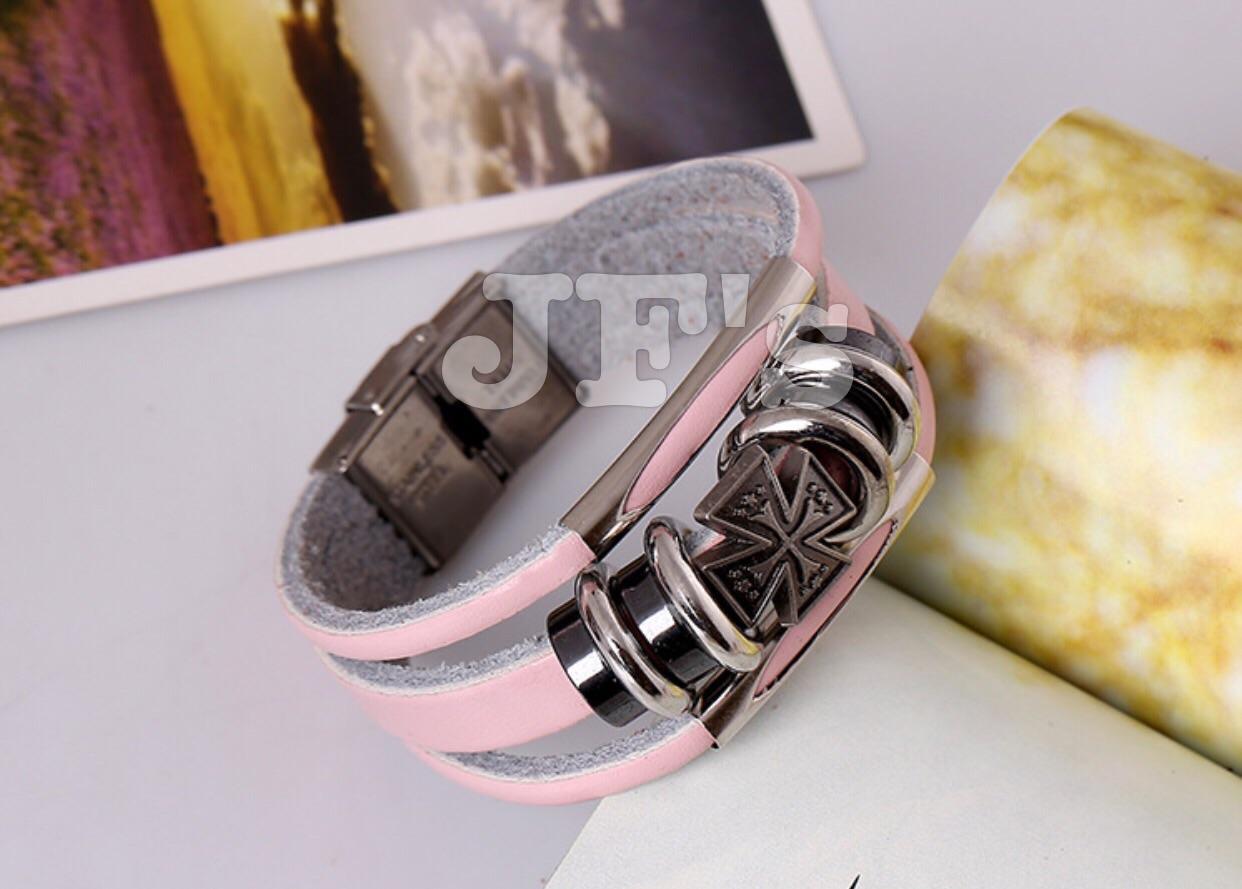 Vòng đeo tay unisex cho nam và nữ, vòng tay da phong cách thời trang cá tính