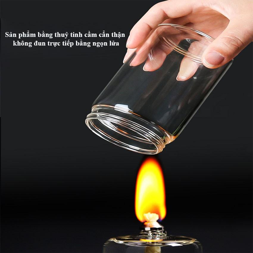 Lọ Đựng Gia Vị Bằng Thủy Tinh Kèm Muỗng Và Nắp Nhựa 250ml