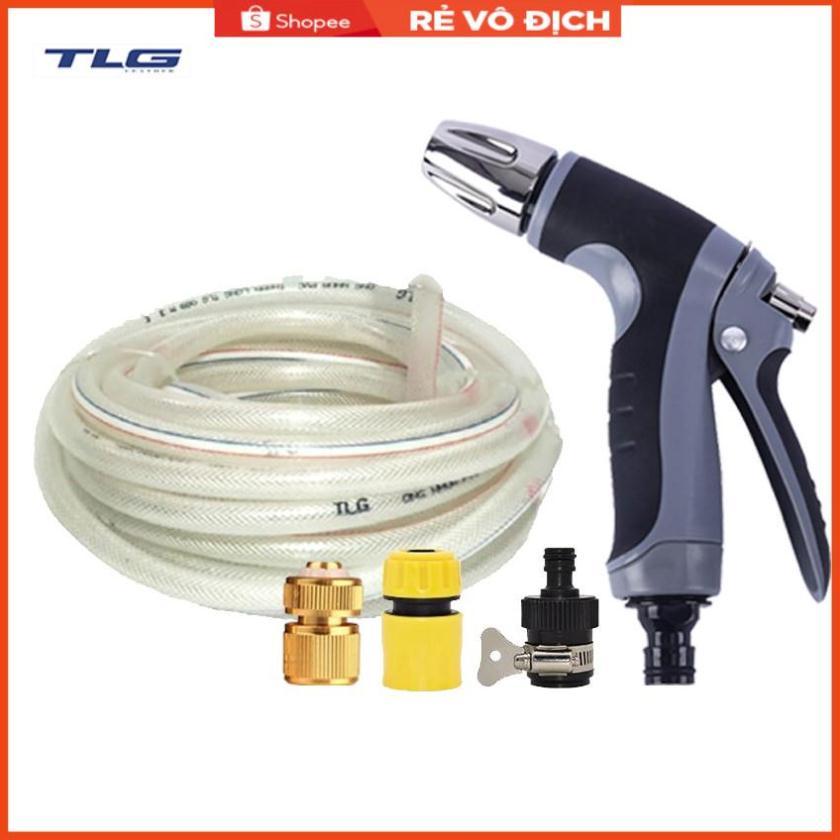 Bộ dây và vòi xịt rửa xe tưới cây tăng áp 7-10M 206817