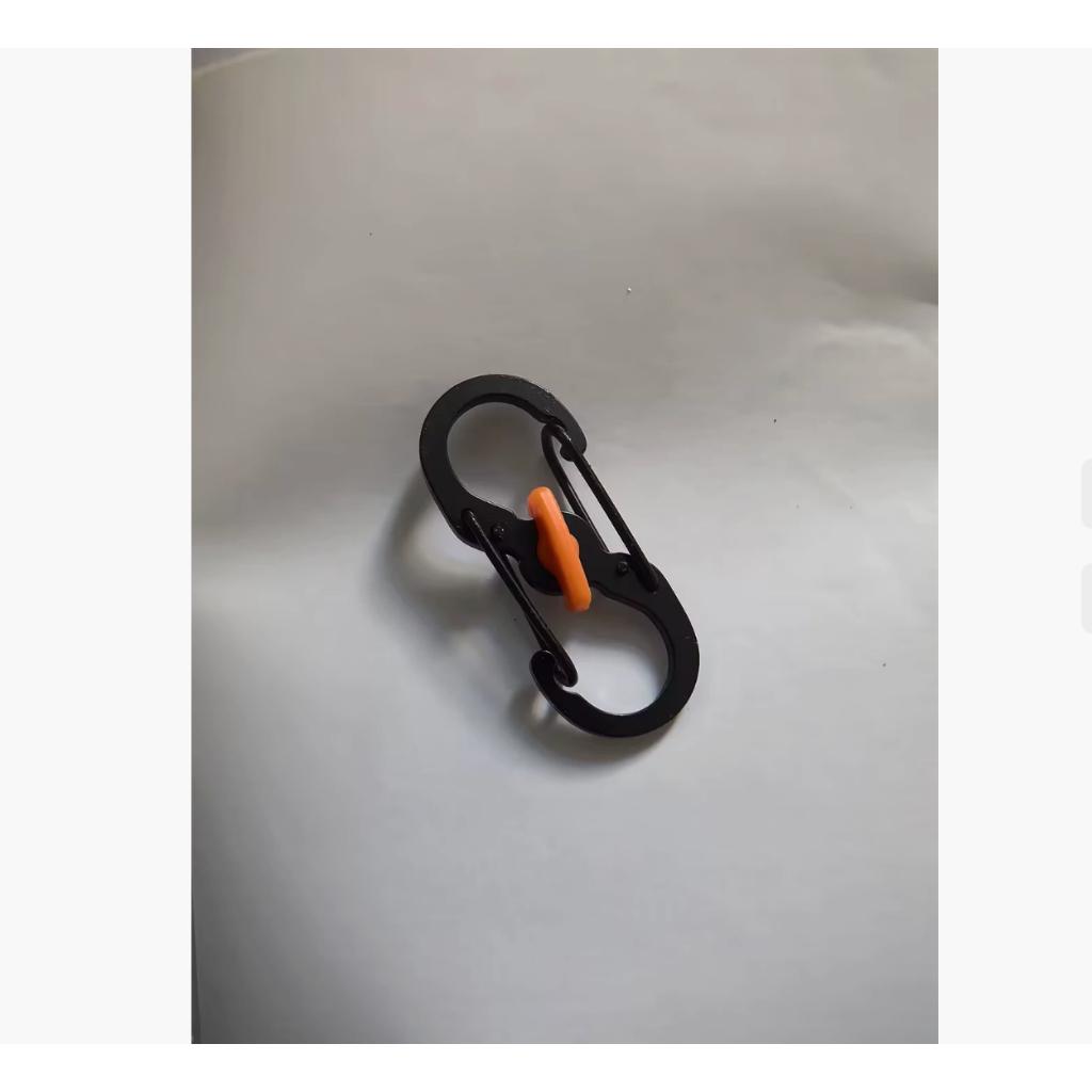 Khóa móc chống trộm hình số 8 nhỏ bằng thép cho ba lô_túi xách