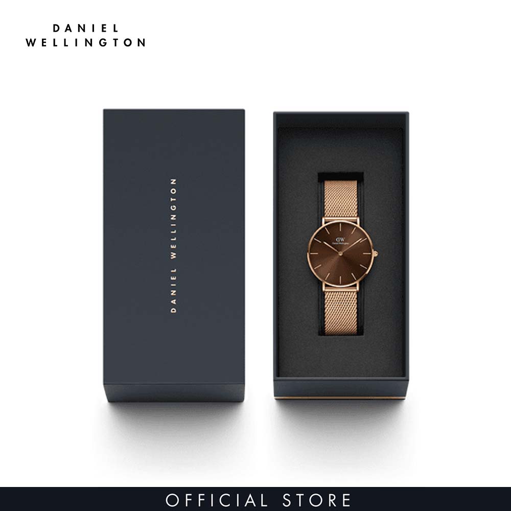 Đồng hồ Nam Daniel Wellington dây Lưới - Petite Amber 36mm DW00100478