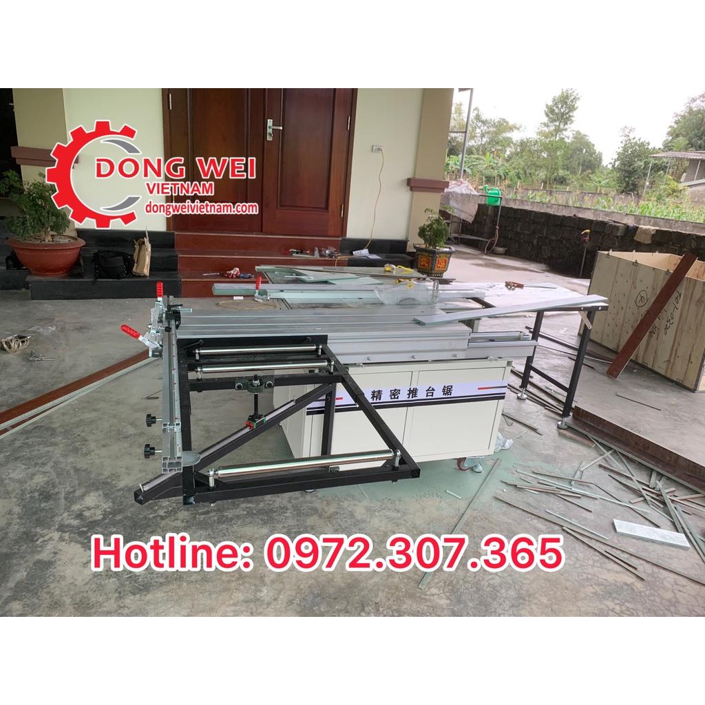 Máy cưa bàn trượt đa năng DWJ220, bàn trượt mở rộng chắc chắn với thanh trượt kép, hệ ty tròn