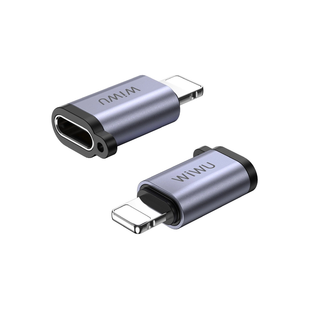 Bộ Đầu Chuyển Đổi WiWU Adapter Concise 3IN1 WI-C031 USB-C to USB-A, USB-C to Micro, USB-C to iPhone - Hàng Chính Hãng