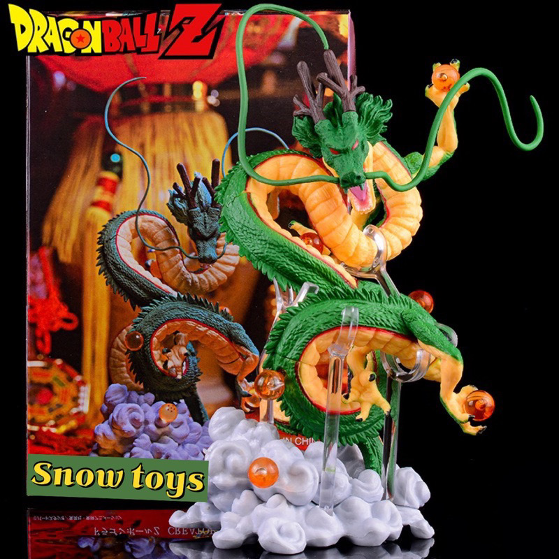 ￼Mô hình Dragon ball - Mô hình rồng Shenron Shenlong Rồng thần trái đất - Full box - Cao 18cm - 7 Bảy viên ngọc rồng