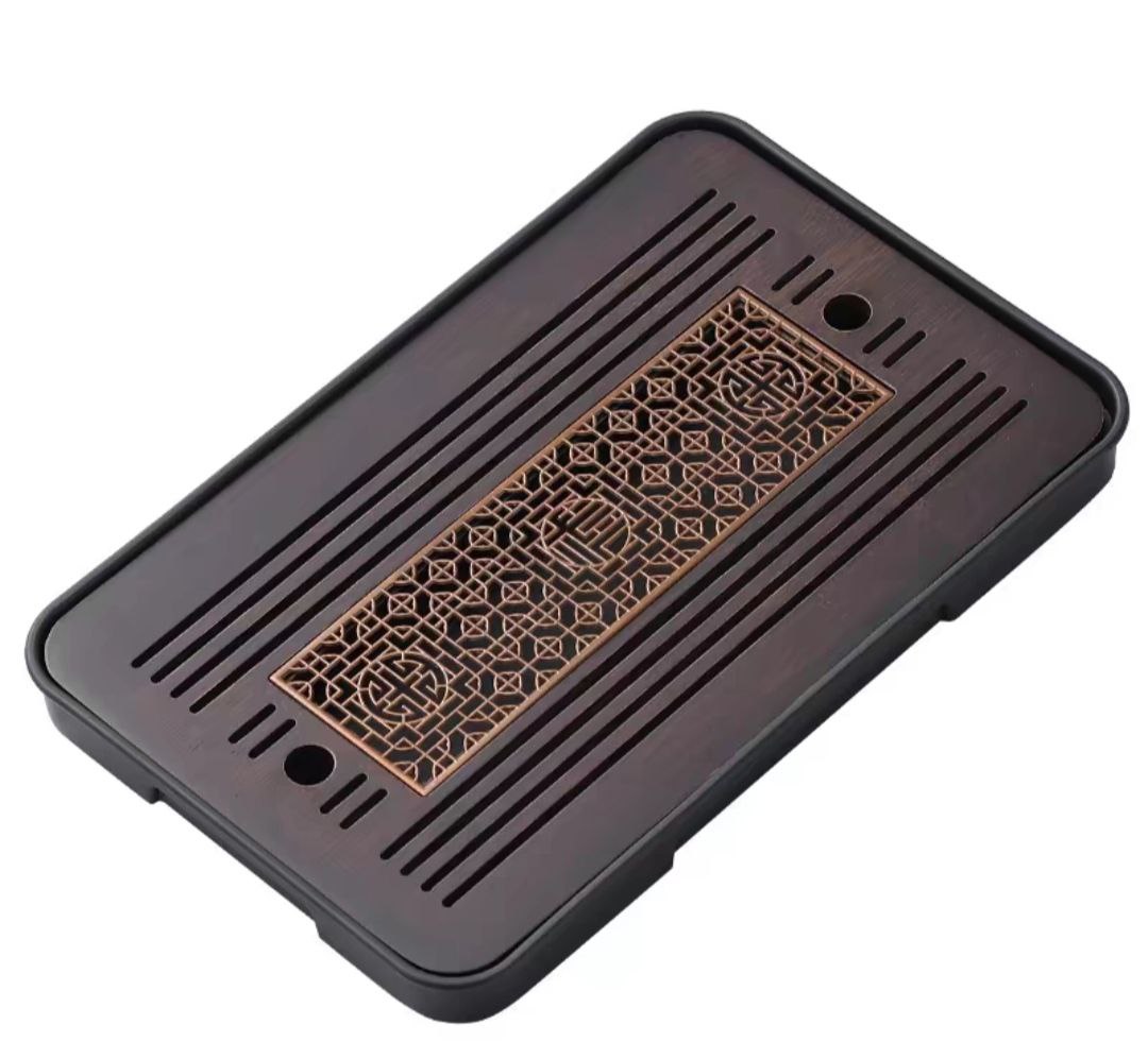 BỘ KHAY TRÀ NHẬT NÂU ĐEN PHONG CÁCH NHẬT BẢN CAO CẤP MH-QNK95